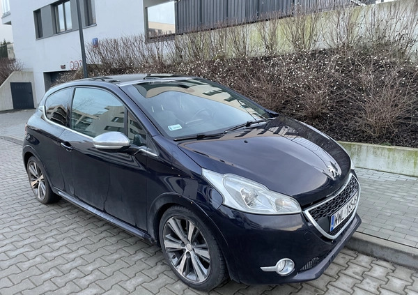 Peugeot 208 cena 17900 przebieg: 217139, rok produkcji 2014 z Warszawa małe 67